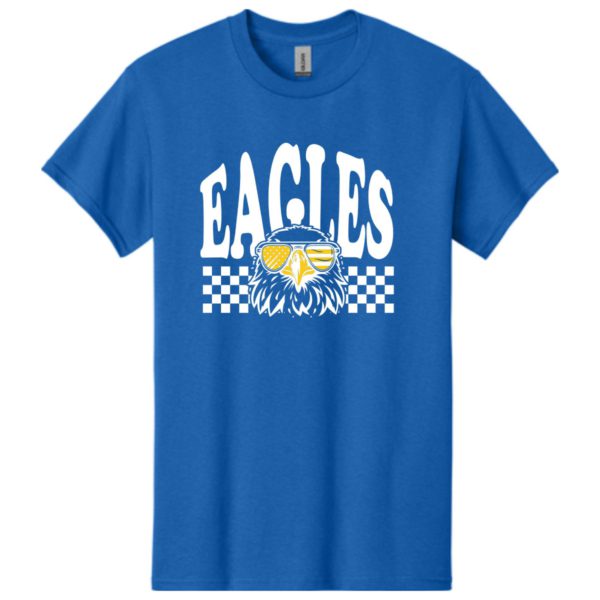 Eagles Checkerboard Royal Blue Tee
